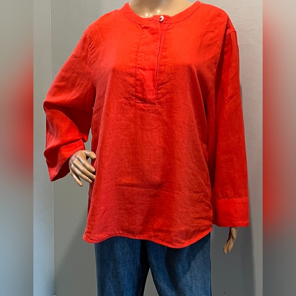 J. Crew Linen Tunic Top. Size M NWOT